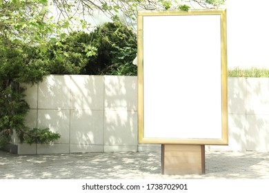 Blank Citylight Poster Outdoors. Advertising Board Design