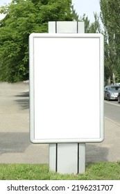 Blank Citylight Poster Outdoors. Advertising Board Design