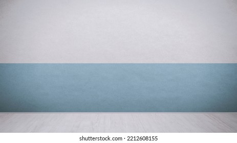 Blank Clean Hospital Wall With Flooring, Medical Building Background