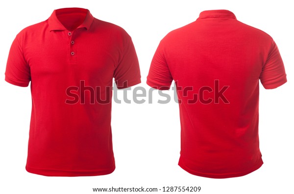 Blank Collared Shirt Mock Template Front Stock Photo (Edit Now) 1287554209