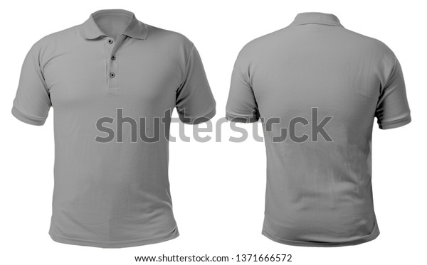 Download Blank Collared Shirt Mock Template Front Stock Photo Edit Now 1371666572