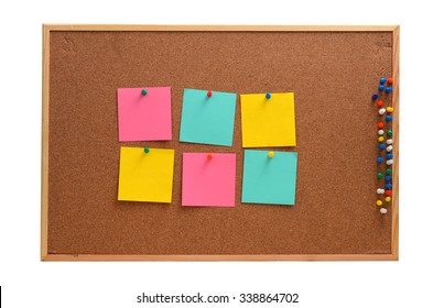 Office cork board with sticky notes Images, Stock Photos & Vectors ...