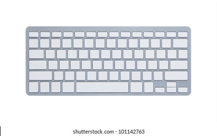 Blank computer keyboard isolated on white background with clipping path - Shutterstock ID 101142763