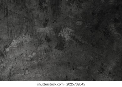 Blank Concrete Wide Dark Wall Texture Background.