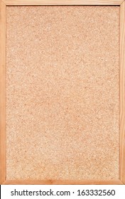 Blank Cork Board / Bulletin Board With A Wooden Frame