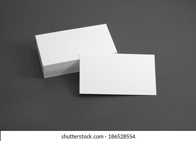 Blank Corporate Identity Package Business Card Envelope And Letter With Clear Gray Background.