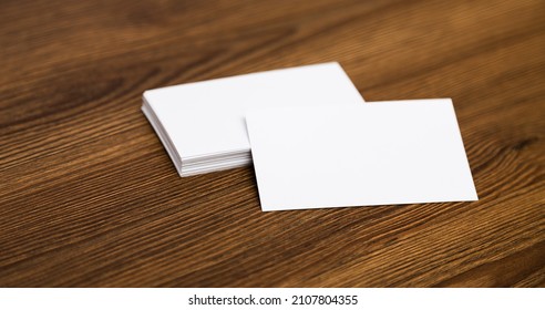 Blank Corporate Identity Package Business Card Envelope Amp; Letter On Wood Floor.