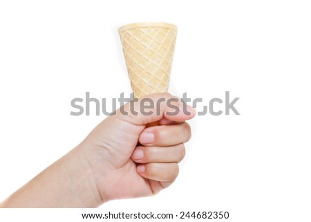 Similar – Child holds ice cream Ice