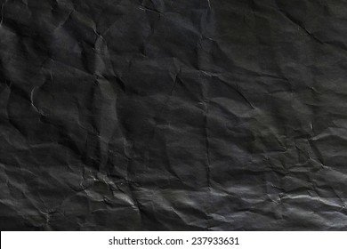 Blank Crumpled Black Paper