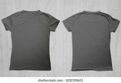 Blank Dark Grey Tshirt Template Presentation