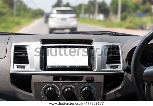 blank display screen in\
car