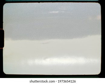 blank or empty super 8 film frame with black border, vintage film photo placeholder.