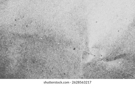 Blank empty textured rough rustic scuffed scratched light gray black and white messy dirty blotched horizontal vector background like waste test printout page from photocopier or cemented plastered