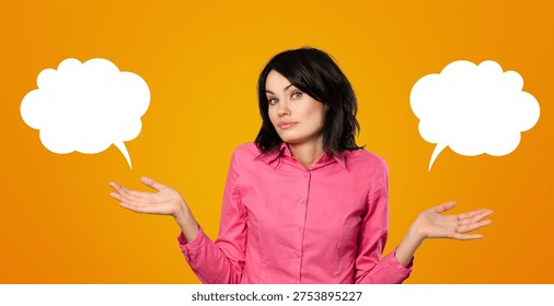 Blank empty white speech bubbles collection set