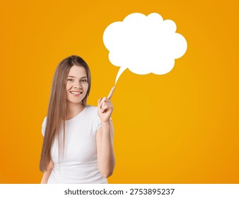 Blank empty white speech bubbles collection set