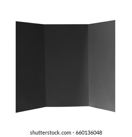 Blank Folded Black Paper On White Stock Photo 660136048 | Shutterstock