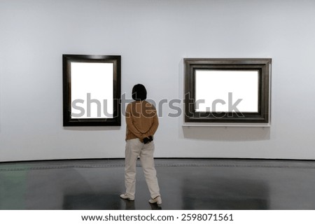 blank frame in the gallery