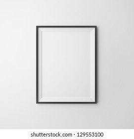blank frame on a white background - Shutterstock ID 129553100