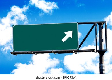 259 Blank freeway exit road sign Images, Stock Photos & Vectors ...