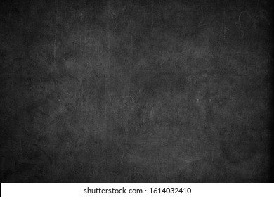Blank front Real black chalkboard background texture in college concept for back to school kid wallpaper for create white chalk text draw graphic  Back Friday gradient wall education blackboard 