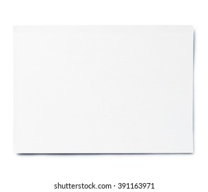 Blank Gift Card, Isolated On White          