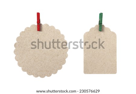 blank gift tags made brown ecofriendly stock photo edit now gift tags shapes
