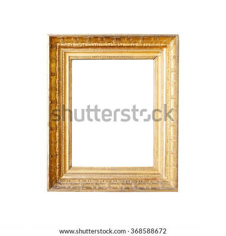 Blank gold frame