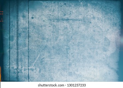 Blank Grained And Scratched Film Strip Texture Background