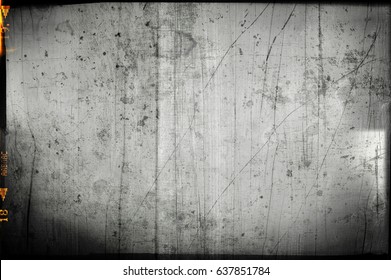 Blank grained and scratched film strip texture background - Shutterstock ID 637851784