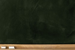 Empty green chalkboard on white background, Blank chalkboard with ...