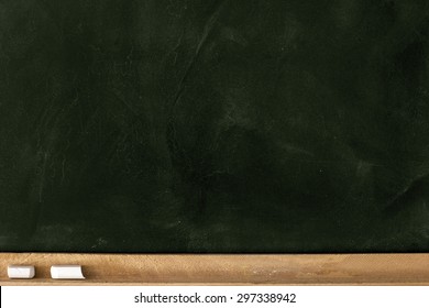 Blank Green Chalkboard Background.