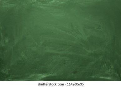 Blank Green Chalkboard, Blackboard Texture With Copy Space