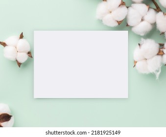 Blank Greeting Card With Envelopes For Greeting, Wedding Cards, Birthday Card, Mockup For Design