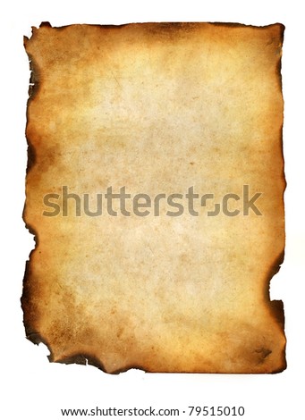 blank grunge burnt paper with dark adust borders