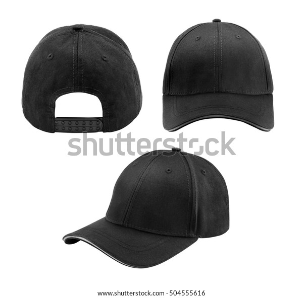 Blank Hat Black Isolated On White Stock Photo (Edit Now) 504555616