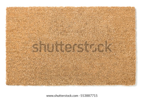 Blank Home Sweet Home Welcome Mat\
Isolated on a White Background Ready For Your Own\
Text.