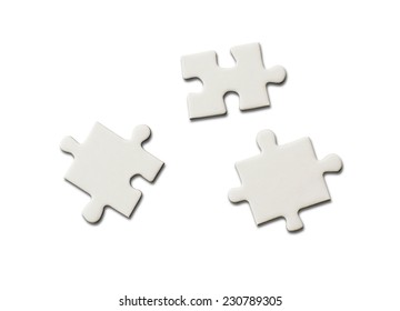 Blank Jigsaw Puzzle Pieces