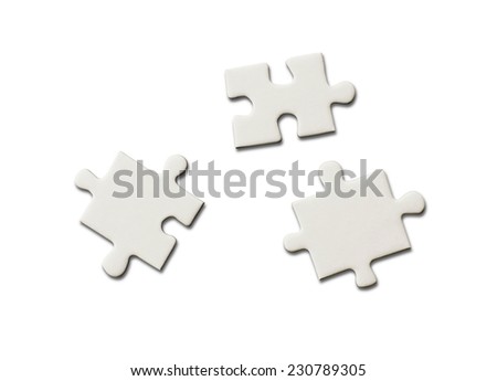 blank jigsaw puzzle pieces
