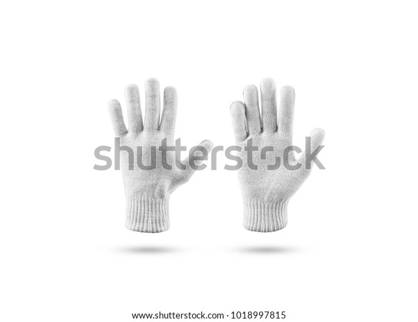 Download Blank Knitted Winter Gloves Mock Set Stock Photo Edit Now 1018997815