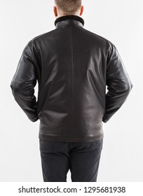 Blank Leather Jacket Mock Front Back Stock Photo 1295681938 | Shutterstock