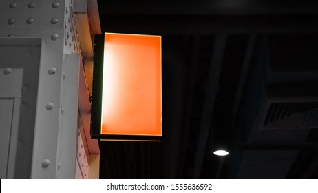 Blank Lightbox Signage Hang On Wall