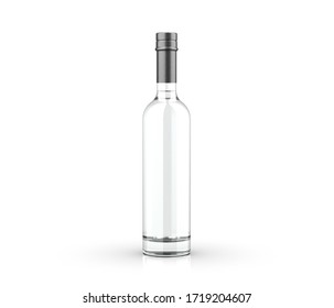 Blank Liquor Bottle. Drink Product Mockup.