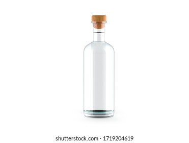Blank Liquor Bottle. Drink Product Mockup.