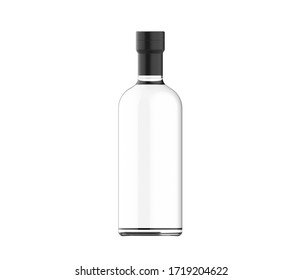 Blank Liquor Bottle. Drink Product Mockup.