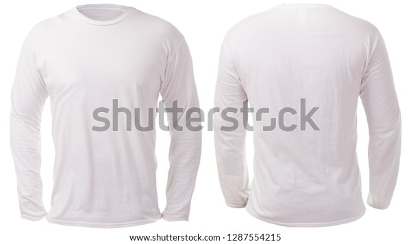 Blank Long Sleeved Shirt Mock Template Stock Photo (Edit Now) 1287554215