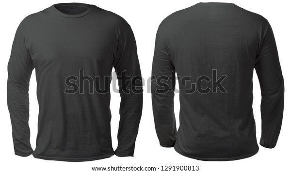 Blank Long Sleeved Shirt Mock Template Stock Photo (Edit Now) 1291900813