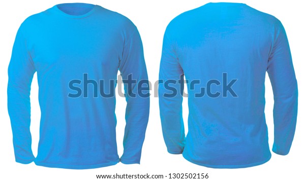 Blank Long Sleeved Shirt Mock Template Stock Photo 1302502156 ...