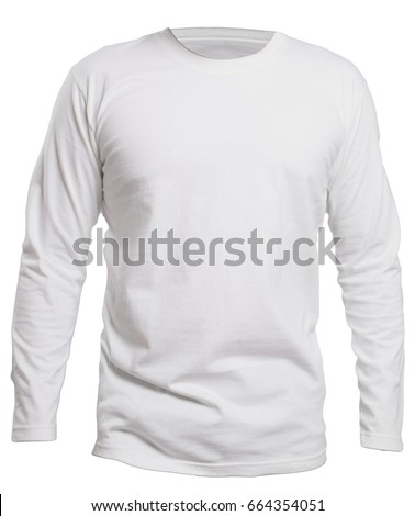 blank long sleve shirt mock template の写真素材 今すぐ編集
