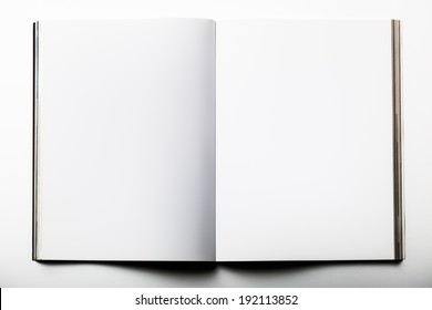 Blank Magazine On White Background