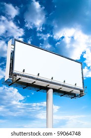 Blank Mega Billboard In The Skies